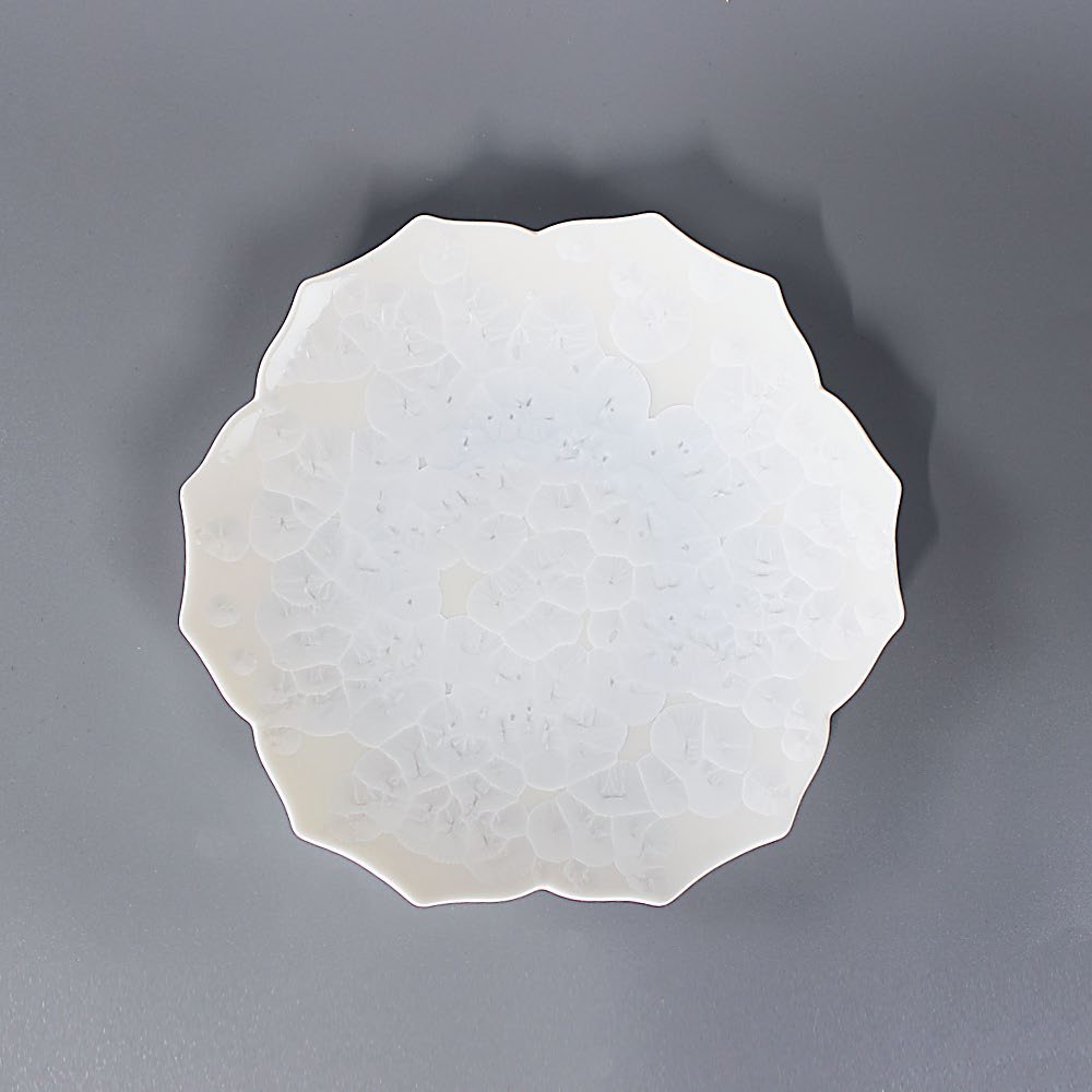 Dish YURI / 花結晶 白