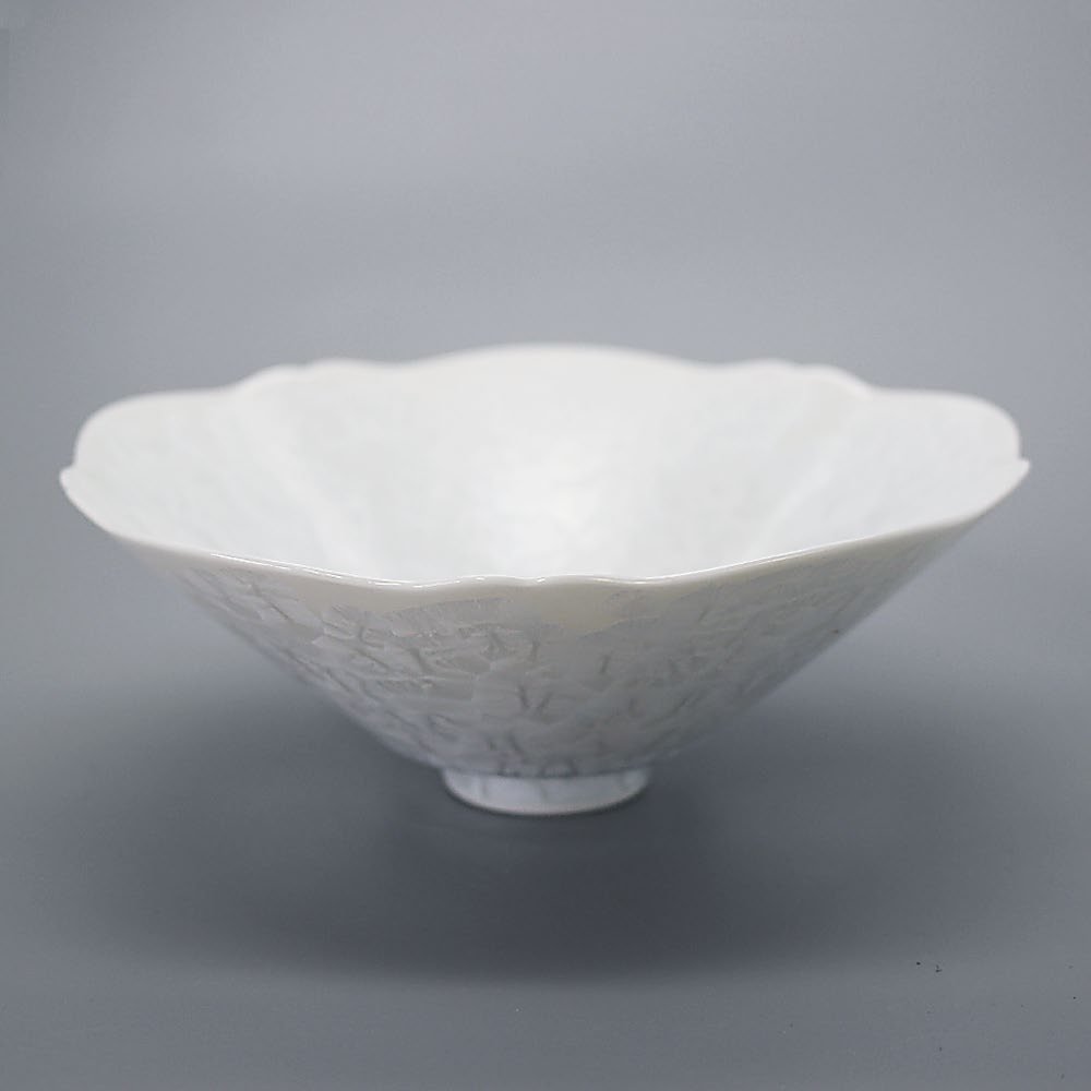 Rice Bowl BOTAN / 花結晶 白