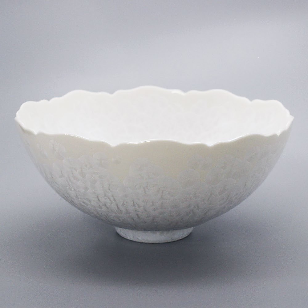 Bowl BOTAN / 花結晶 白